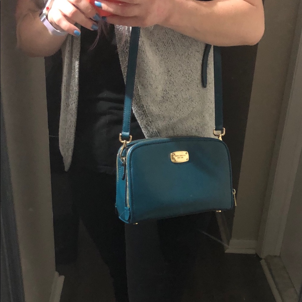 Michael Kors Teal Reese Crossbody